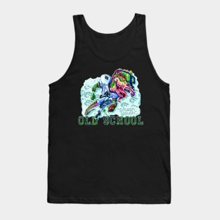 Old School Dinosaur Football Tank Top